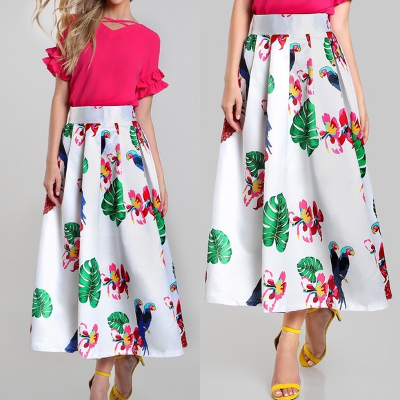 Lulus Dresses & Skirts - 🇺🇸⚡️🏆HP🆕Tropical Pleated maxi skirt😍